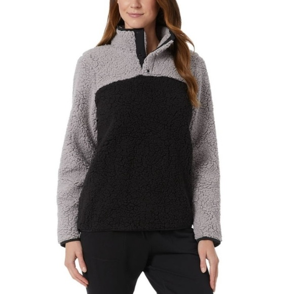 NWT 32 DEGREES Womens Sherpa‎ Mock-Neck Sweatshirt size XL - Picture 8 of 8